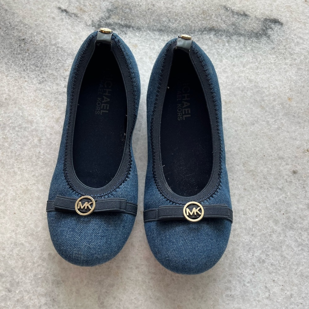 Denim Covered Michael Kors Ballet Flats